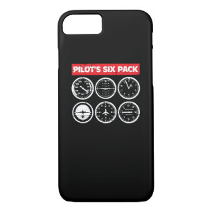Pilot's Six Pack Flight Instruments Aviation iPhone 8/7 Case