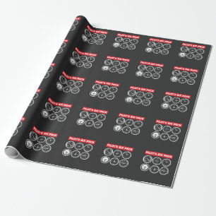 Pilot's Six Pack Flight Instruments Aviation Wrapping Paper