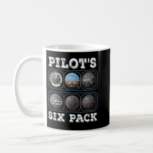 Pilots Six Pack T_Shirt  Flight Instruments Avia Coffee Mug