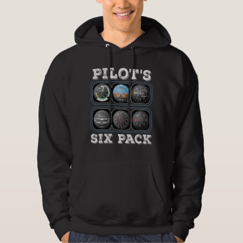 Pilots Six Pack T_Shirt  Flight Instruments Avia Hoodie