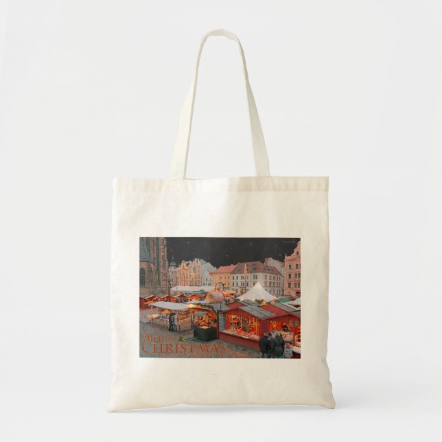 Pilsen - Christmas Market Lights Tote Bag (Front)