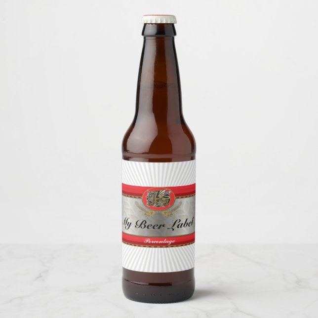 Pilsener Beer Label Red (Front)