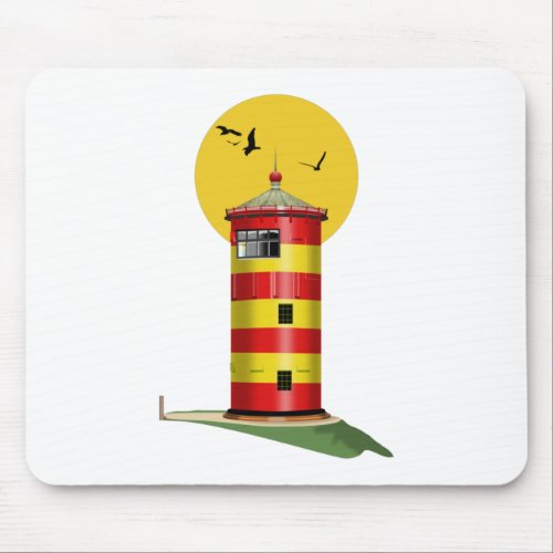 Pilsum Lighthouse Germany Mouse Pad