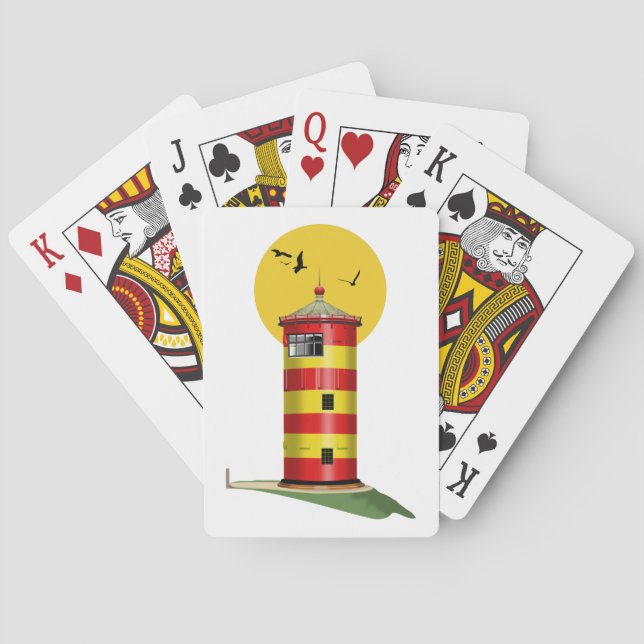 Pilsum Lighthouse Germany Poker Cards (Back)