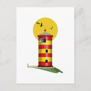 Pilsum Lighthouse Germany Postcard