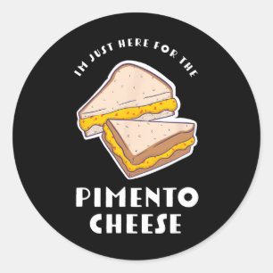 Pimento Cheese Sandwich - Funny Master Golfers Classic Round Sticker