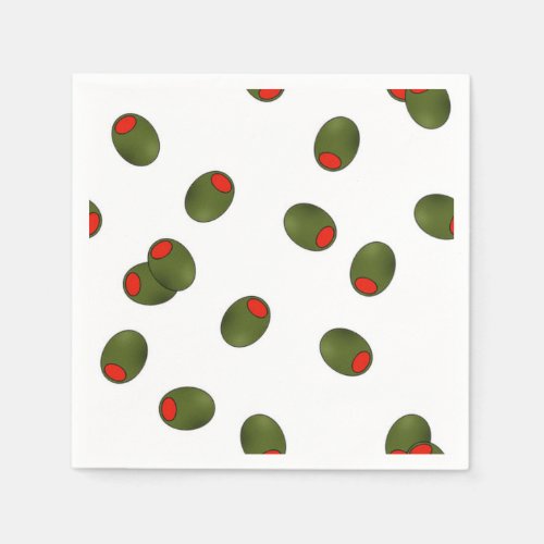 Pimento Olives Paper Napkins