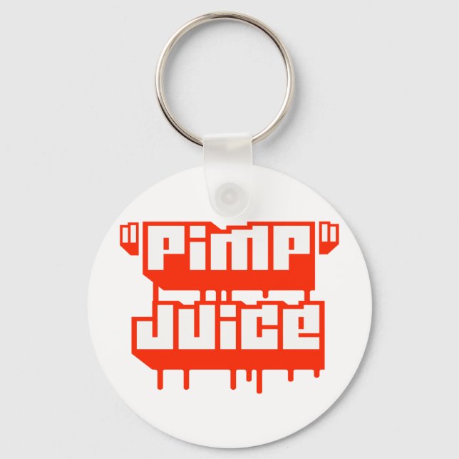 Pimp Juice — Apparel Keychain (Front)
