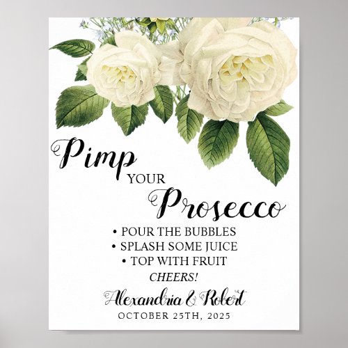 Pimp your Prosecco Wedding Sign
