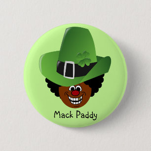 Pimped Out St. Patrick's Day Leprechaun Pinback Button