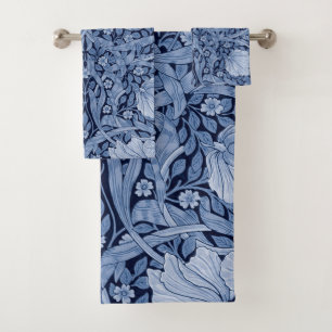 Pimpernel Blue Monotone, William Morris Bath Towel Set