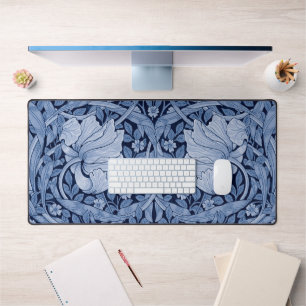 Pimpernel Blue Monotone, William Morris Desk Mat