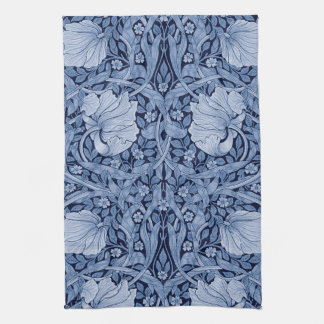 Pimpernel Blue Monotone, William Morris Kitchen Towel