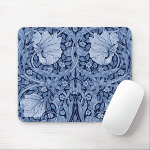 Pimpernel Blue Monotone, William Morris Mouse Pad