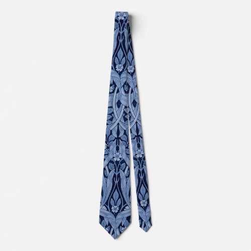 Pimpernel Blue Monotone William Morris Neck Tie