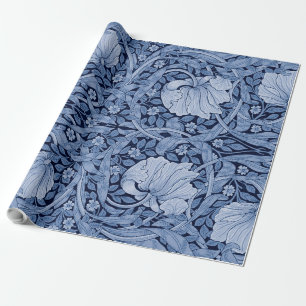 Pimpernel Blue Monotone, William Morris Wrapping Paper