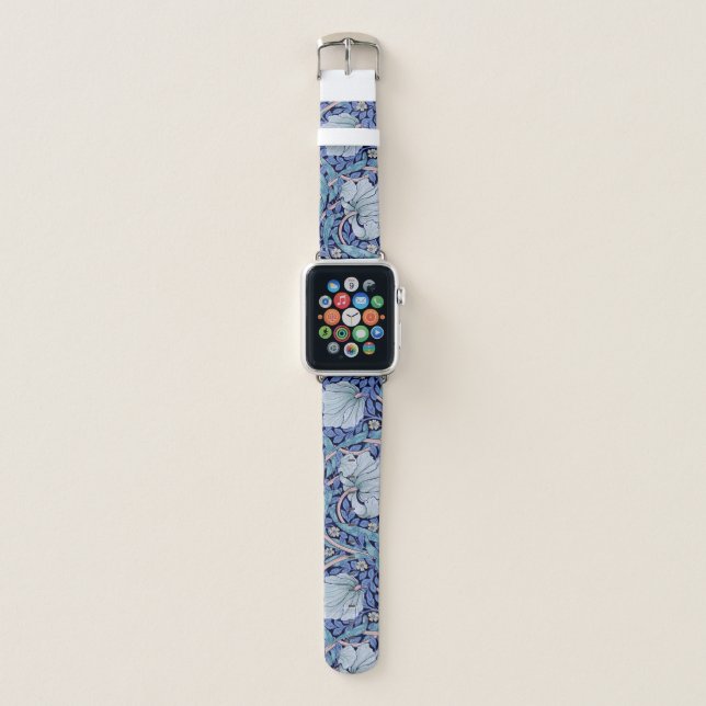 Pimpernel Blue, William Morris Apple Watch Band (Front)