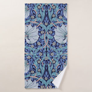 Pimpernel Blue, William Morris Bath Towel