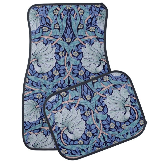 Pimpernel Blue, William Morris Car Floor Mat (Set)