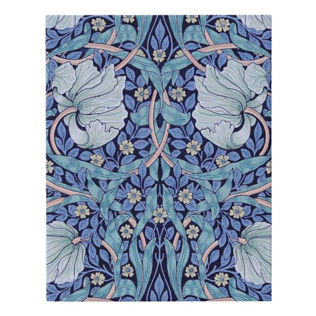 Pimpernel Blue, William Morris Faux Canvas Print (Front)