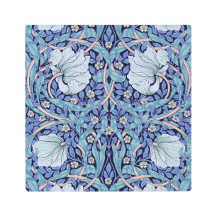 Pimpernel Blue, William Morris Metal Print