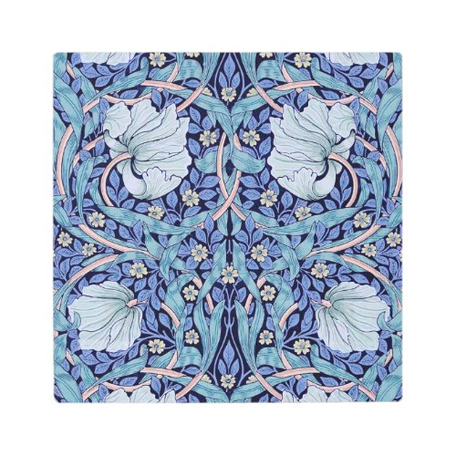 Pimpernel Blue William Morris Metal Print