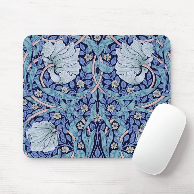 Pimpernel Blue, William Morris Mouse Pad (With Mouse)