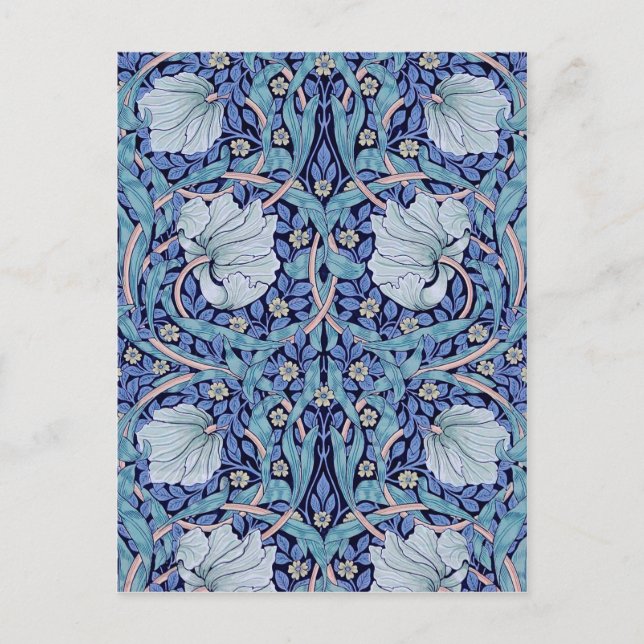 Pimpernel Blue, William Morris Postcard (Front)