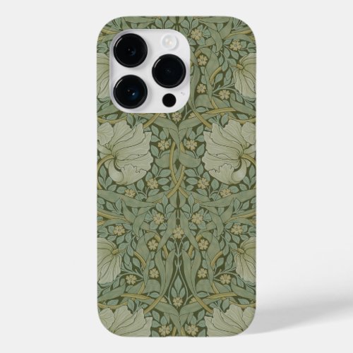 Pimpernel by William Morris Vintage Floral Textile Case_Mate iPhone 14 Pro Case