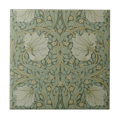 Pimpernel by William Morris Vintage Floral Textile Ceramic Tile