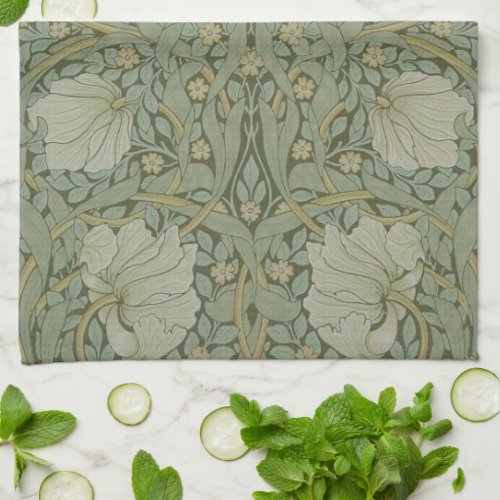 Pimpernel by William Morris Vintage Floral Textile Kitchen Towel
