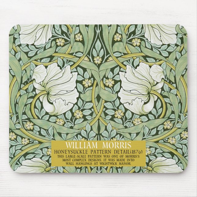 Pimpernel Design by William Morris Mouse Pad (Front)