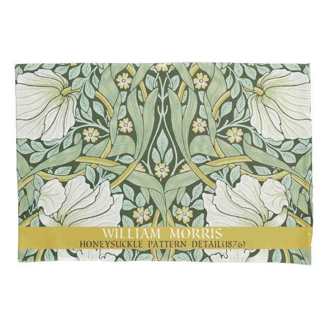 Pimpernel Design by William Morris Pillow Case (Front)