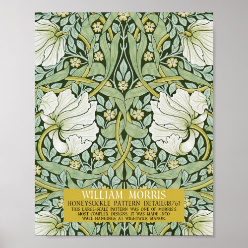 Pimpernel Design by William Morris Poster