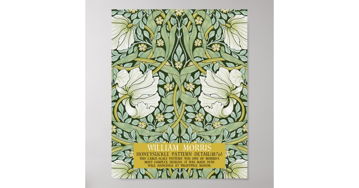Pimpernel Design by William Morris Poster | Zazzle