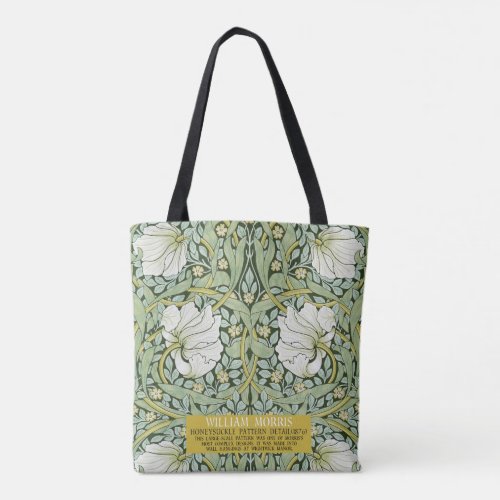 Pimpernel Design by William Morris Tote Bag