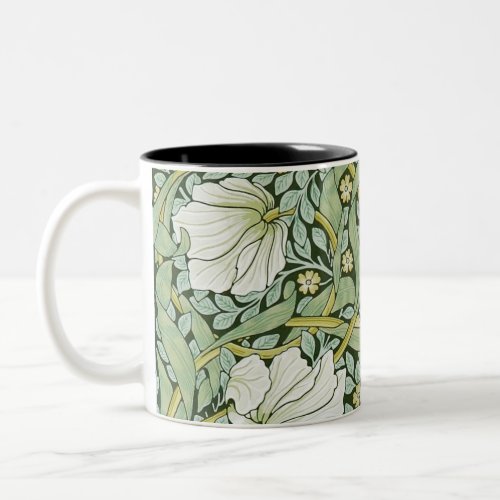 Pimpernel Design by William Morris Two_Tone Coffee Mug