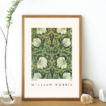 Pimpernel Design William Morris Modern Poster<br><div class="desc">A fine art modern poster with the vintage wallpaper pattern Pimpernel (1876), by William Morris (1834-1896). Step into the enchanting world of William Morris, a visionary British artist from the Arts and Crafts period, through his exquisite design of yellow flowers on a green background with white poppies. This poster is...</div>