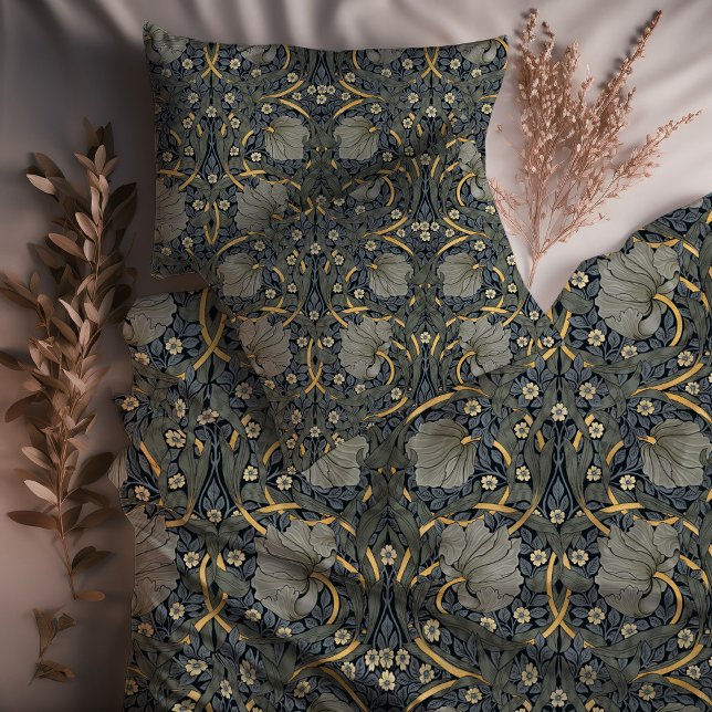Pimpernel Dusty Blue & Yellow Gold William Morris Duvet Cover (Creator Uploaded)