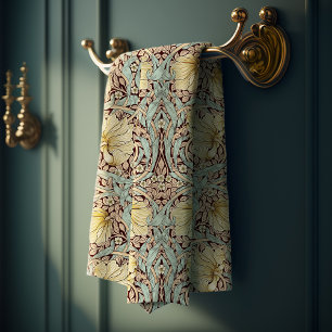 Pimpernel Dusty Rose & Blue William Morris Bath Towel Set