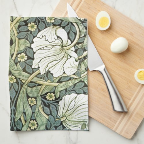 Pimpernel Floral Pattern William Morris Kitchen Towel