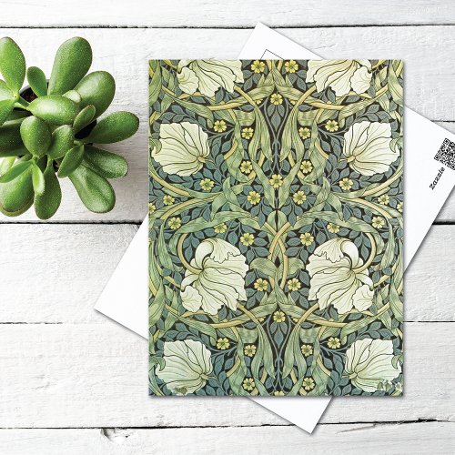 Pimpernel Floral Pattern William Morris Postcard