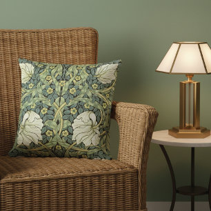 Pimpernel Flower Pattern William Morris Throw Pillow