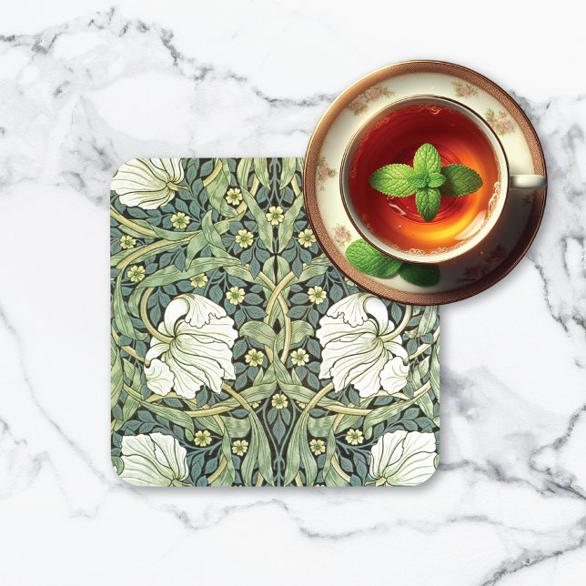 Pimpernel Flowers William Morris Beverage Coaster (Creator Uploaded)