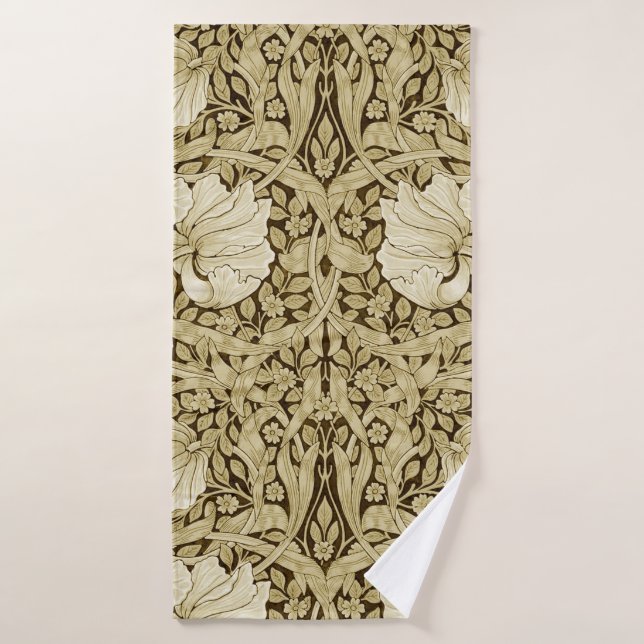 Pimpernel Gold, William Morris Bath Towel (Bath Towel)