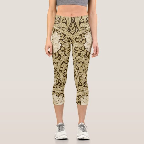 Pimpernel Gold William Morris Capri Leggings