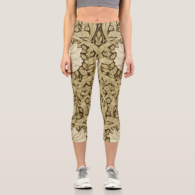 Pimpernel Gold, William Morris Capri Leggings (Front)