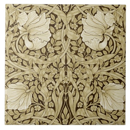 Pimpernel Gold William Morris Ceramic Tile