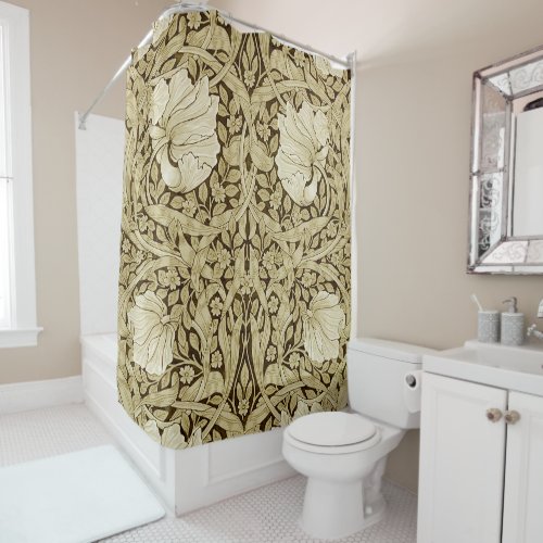 Pimpernel Gold William Morris Shower Curtain