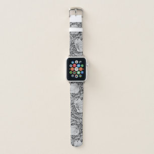 Pimpernel Gray Monotone, William Morris Apple Watch Band